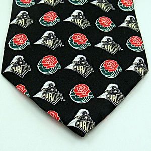 Purdue University Rose Bowl Men's Tie, Logo Print